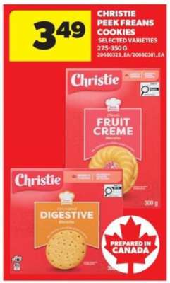 Christie Peek Freans Cookies