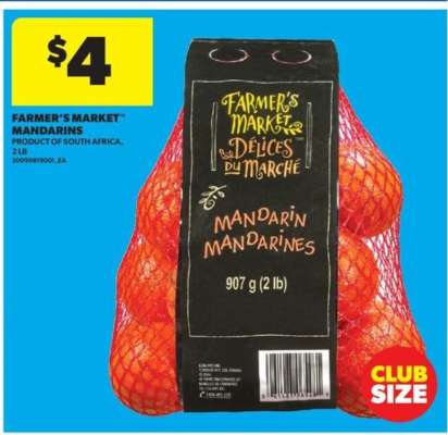 FARMER'S MARKET MANDARINS