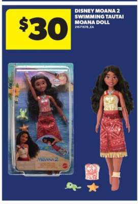 Disney Moana 2 Swimming Tautai Moana Doll