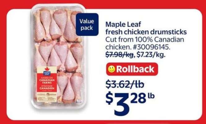 Maple Leaf Fresh Chicken Drumsticks