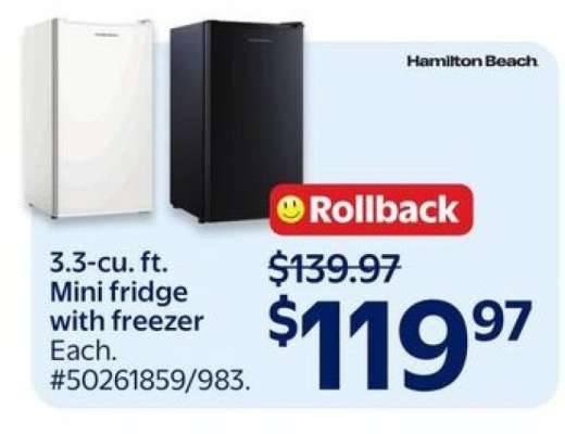 Hamilton Beach Mini Fridge