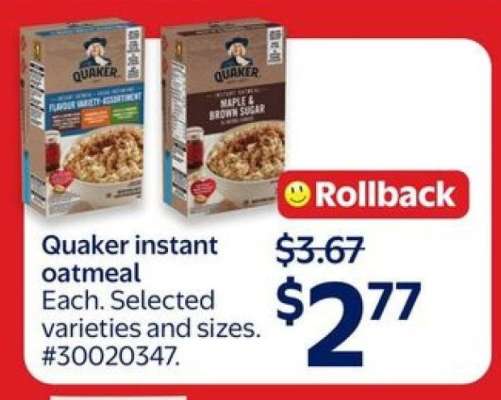 Quaker Instant Oatmeal