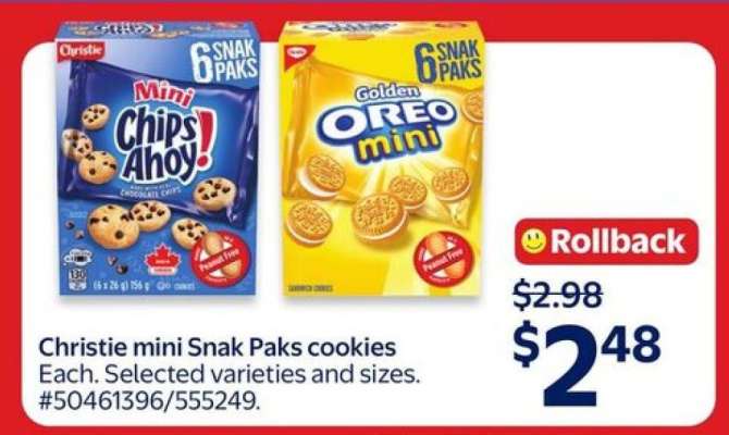 Christie Mini Snak Paks Cookies