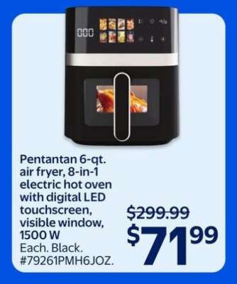 Pentantan 6-qt. air fryer