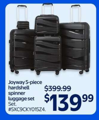 Joyway 5-piece hardshell spinner luggage set