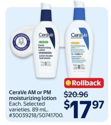 CeraVe AM or PM moisturizing lotion