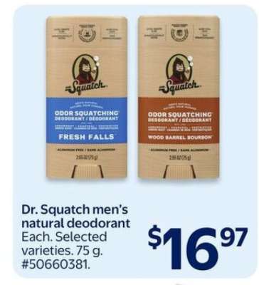 Dr. Squatch men's natural deodorant