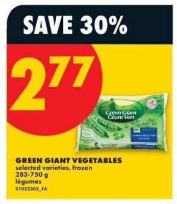 GREEN GIANT VEGETABLES