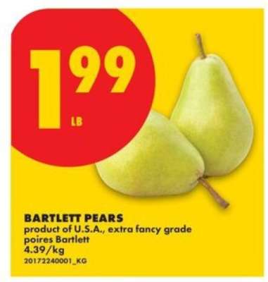 BARTLETT PEARS