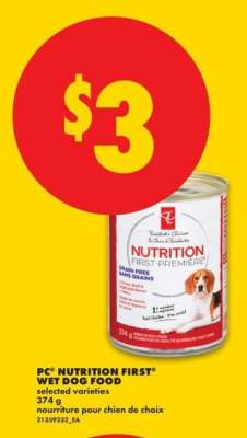 PC Nutrition First Wet Dog Food