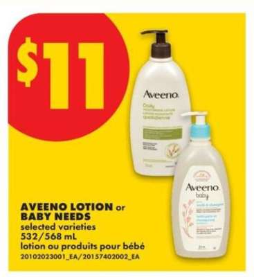 AVEENO LOTION or BABY NEEDS