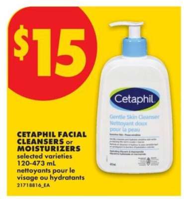 Cetaphil Facial Cleansers or Moisturizers