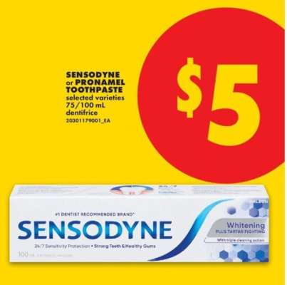 Sensodyne or Pronamel Toothpaste