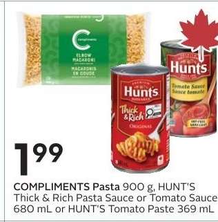 COMPLIMENTS Pasta