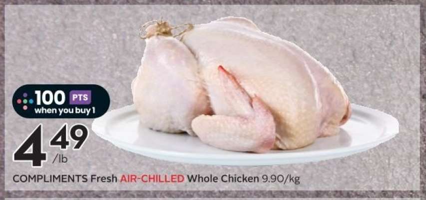COMPLIMENTS Fresh AIR-CHILLED Whole Chicken