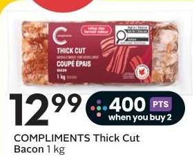 COMPLIMENTS Thick Cut Bacon 1 kg