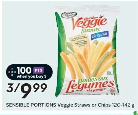 Sensible Portions Veggie Straws or Chips