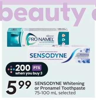 SENSODYNE Whitening or Pronamel Toothpaste