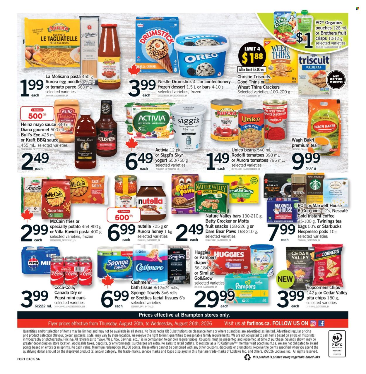 Fortinos flyer  - August 20, 2026 - August 26, 2026. Page 2