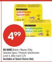 NO NAME Butter / Beurre 454g