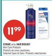 CERAVE or/ou HAIR BIOLOGY