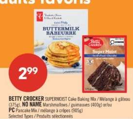 BETTY CROCKER SUPERMOIST Cake Baking Mix