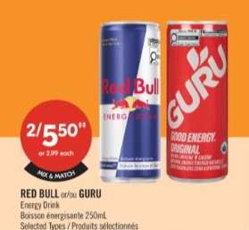 RED BULL or GURU