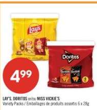 LAY'S, DORITOS or/ou MISS VICKIE'S