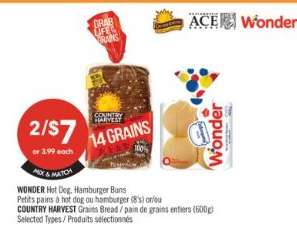 WONDER HOT DOG & HAMBURGER BUNS