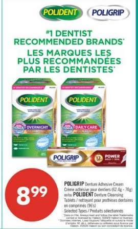 POLIGRIP Denture Adhesive Cream
