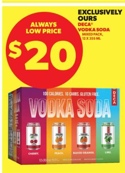 DECA Vodka Soda Mixed Pack