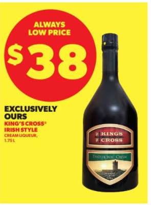 KING’S CROSS Irish Style Cream Liqueur