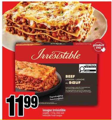 LASAGNE IRRÉSISTIBLE