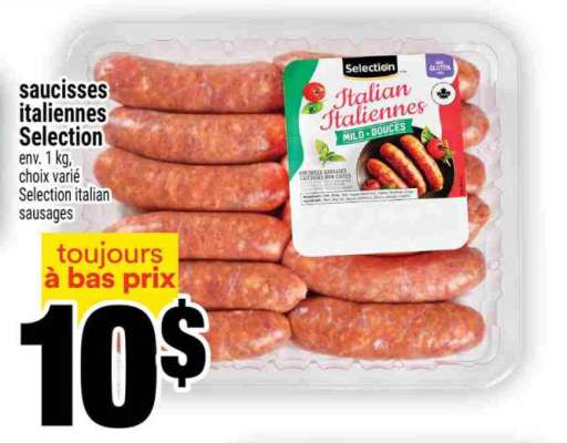 saucisses italiennes Selection