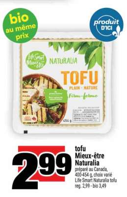 TOFU MIEUX-ÊTRE NATURALIA