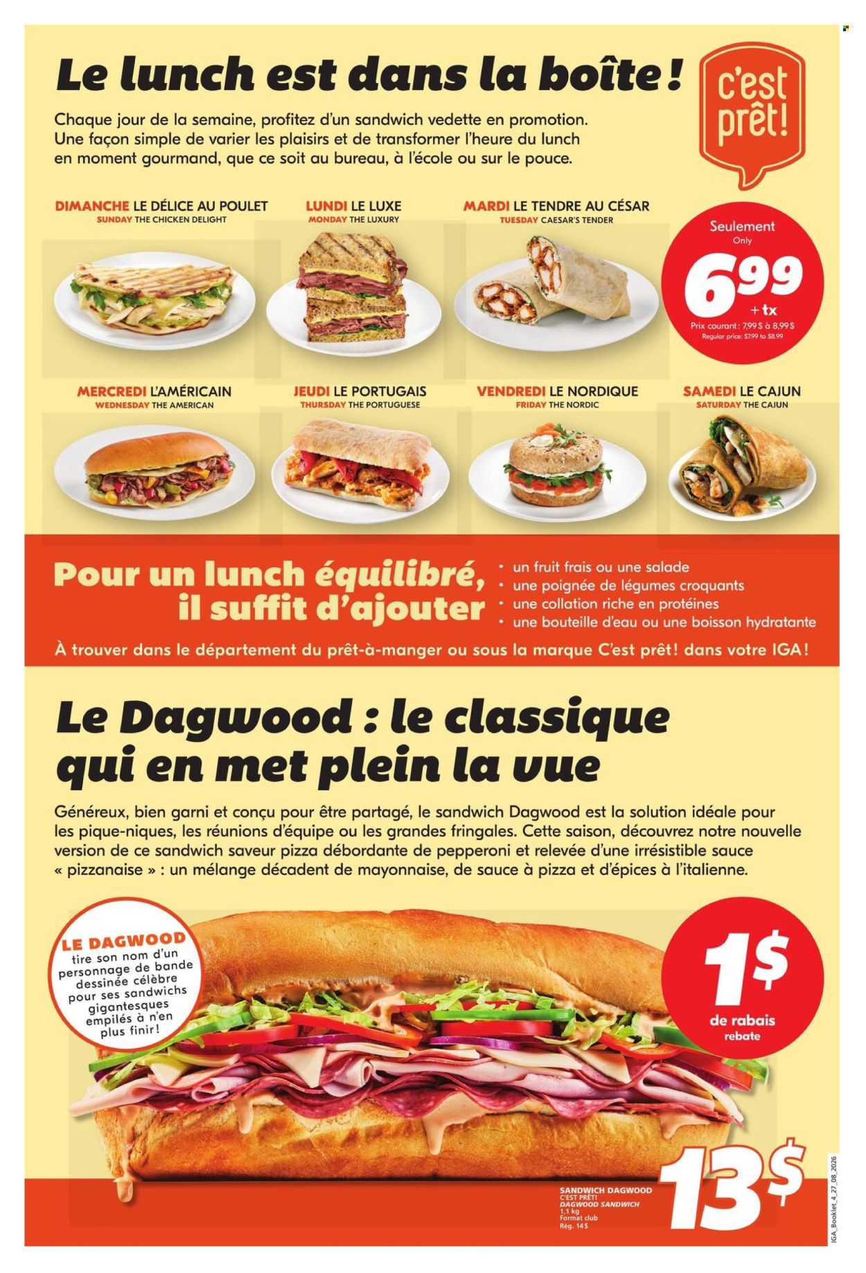 IGA flyer  - August 27, 2026 - September 23, 2026. Page 4