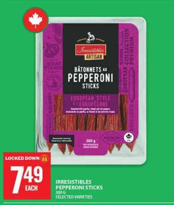 IRRESISTIBLES PEPPERONI STICKS