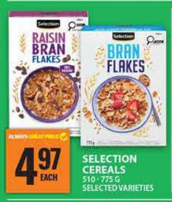 SELECTION CEREALS