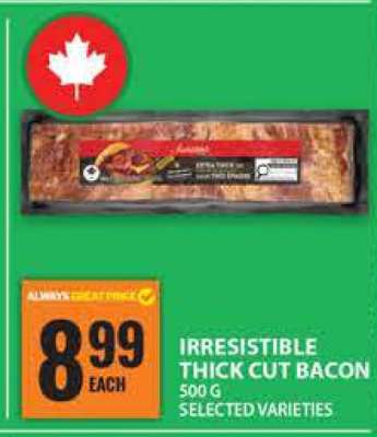 Irresistible Thick Cut Bacon