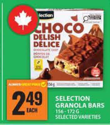 SELECTION GRANOLA BARS