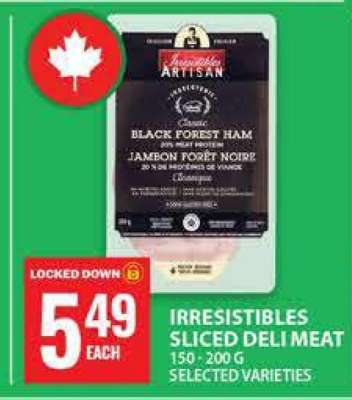 IRRESISTIBLES SLICED DELI MEAT