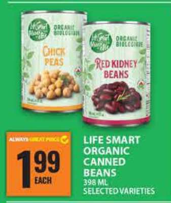 Life Smart Organic Canned Beans