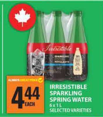 Irresistible Sparkling Spring Water