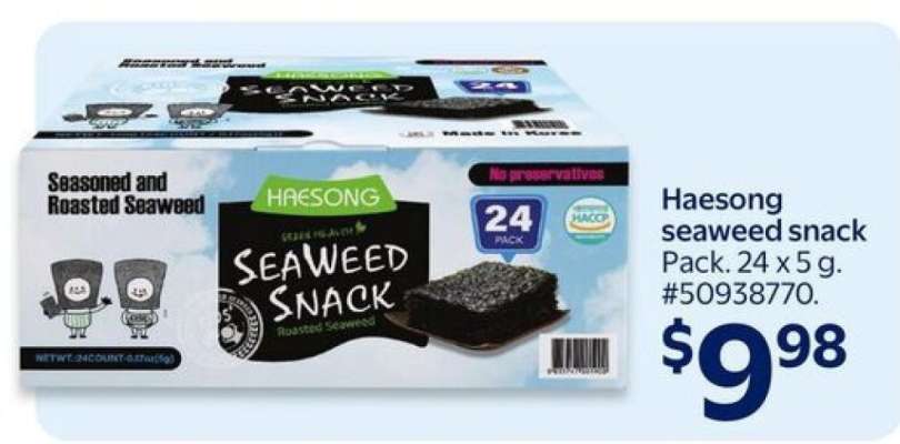 Haesong Seaweed Snack
