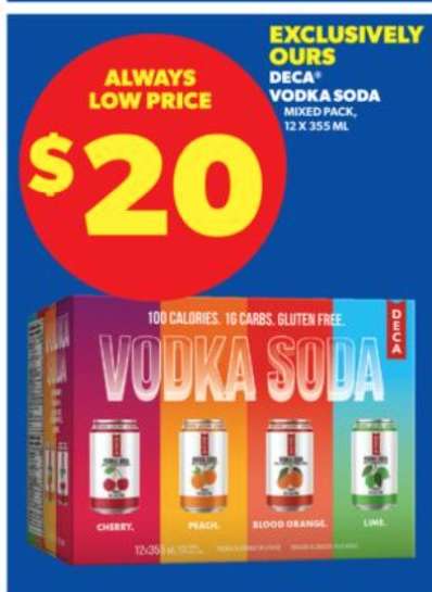 DECA Vodka Soda Mixed Pack