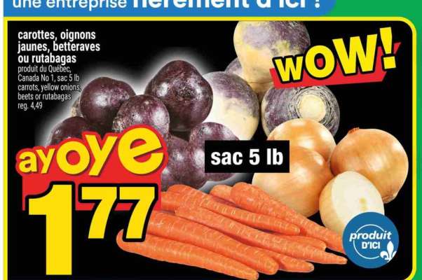 carottes, oignons jaunes, betteraves ou rutabagas