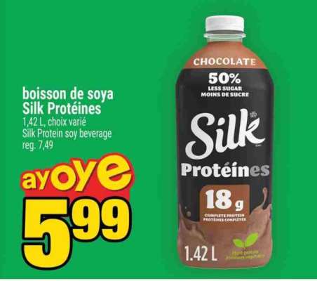 boisson de soya Silk Protéines