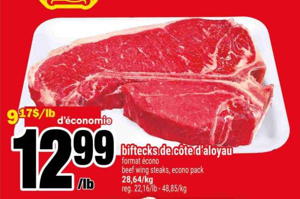 BIFTECKS DE CÔTE D'ALOYAU