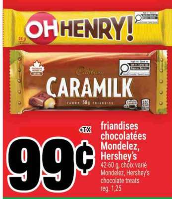 friandises chocolatées Mondelez, Hershey's