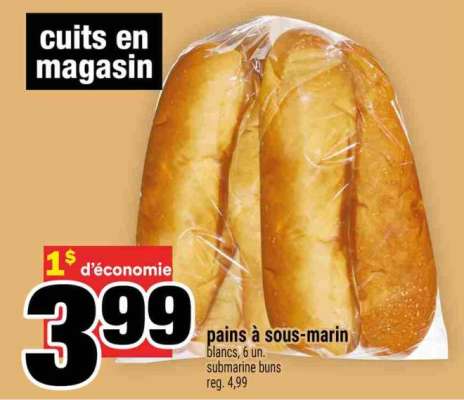 PAINS À SOUS-MARIN
